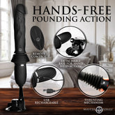 Master Series Ultimate Power Pounder 30 Centimeter USB Rechargeable Thrusting Vibrator DONGS Thrusting